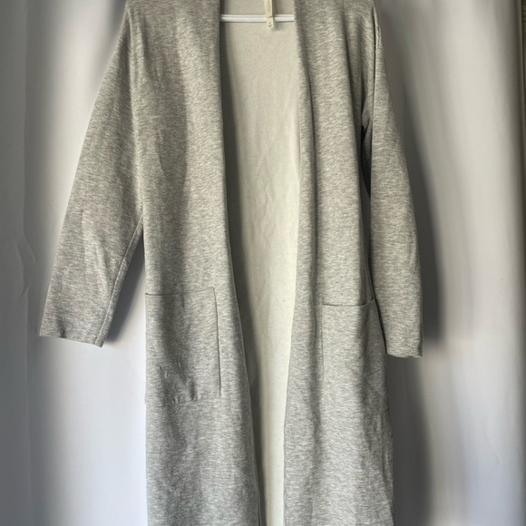 Babaton THE GROUP Light Gray Open tie long Cardigan size S - Picture 2 of 6
